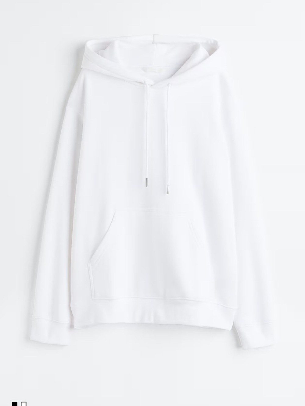 H&M Women’s White Crewneck Hoodie Sweatshirt